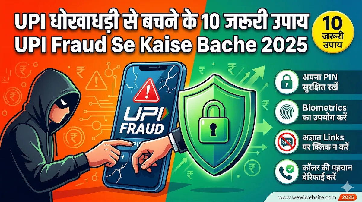 UPI डिजिटल पेमेंट सुरक्षा और धोखाधड़ी से बचाव – स्मार्टफोन पर UPI ऐप