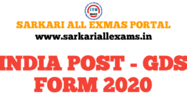 INDIA POST GDS RAJASTHAN,MP,UK, HARYANA ONLINE FORM 2020