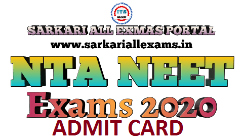 Read more about the article NEET 2020 ADMIT CARD