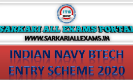 Indian Navy Btech Entry Scheme 2020