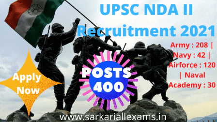 Read more about the article UPSC NDA II Recruitment 2021 Apply Online Form