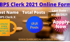 IBPS Clerk 2021 Online Form