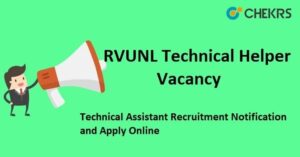 Read more about the article Rajasthan RVVUNL Technical Helper III Online Form 2022