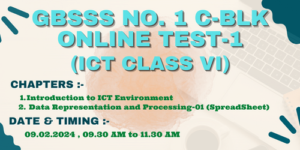 GBSSS NO. 1 C-BLK - ONLINE TEST-1 (ICT CLASS 6th)