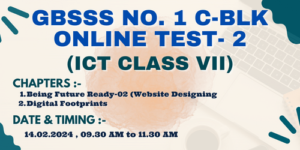 GBSSS NO. 1 C-BLK - ONLINE TEST - 2 (ICT CLASS 7th)